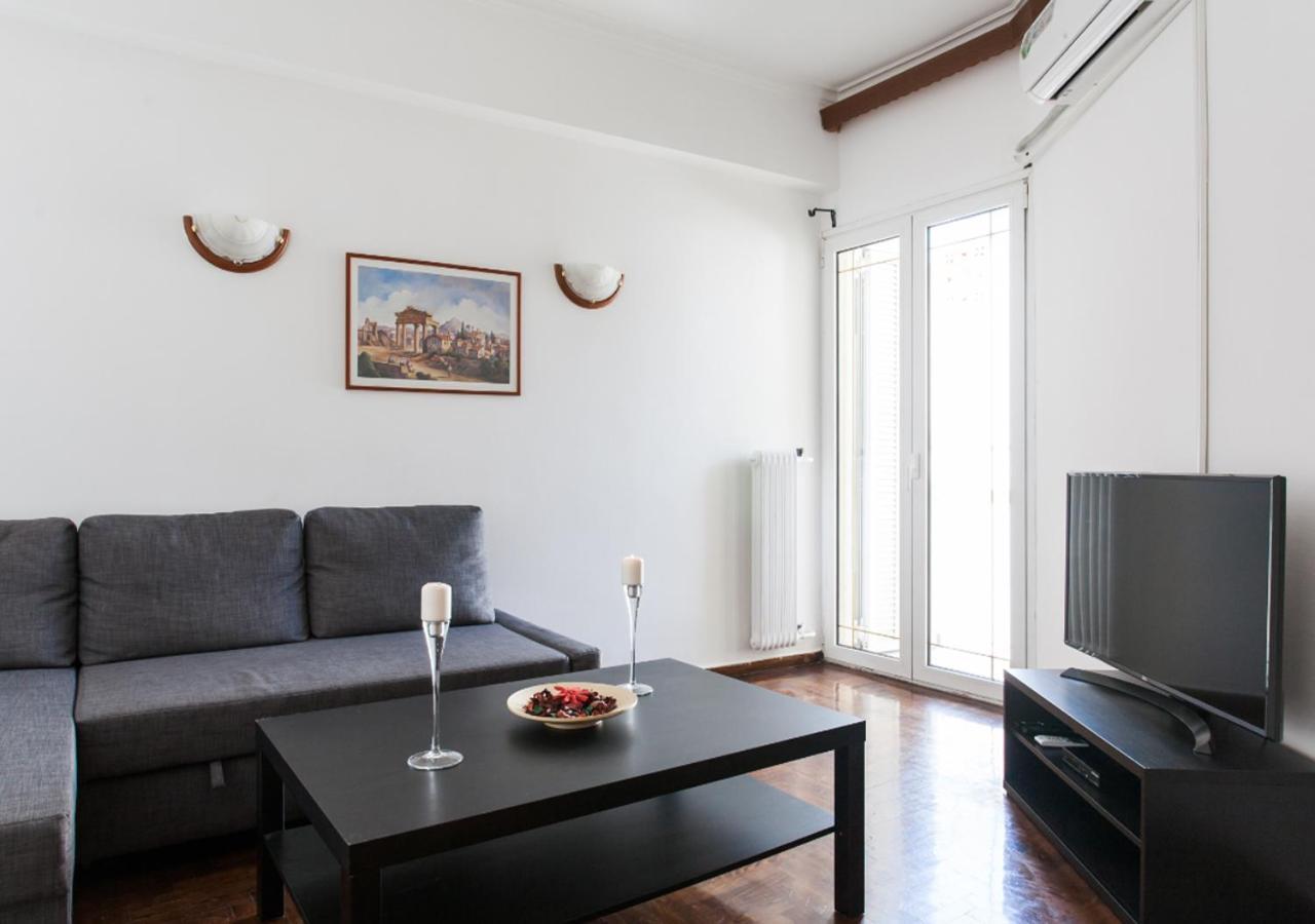 2 Min Walk To Acropolis 50 Sqm Apartment Athena Bagian luar foto