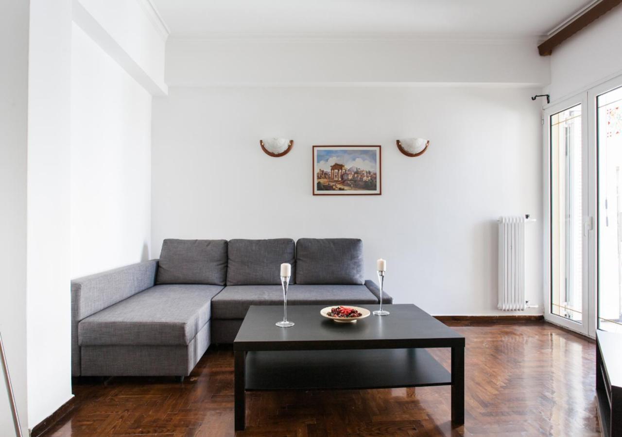 2 Min Walk To Acropolis 50 Sqm Apartment Athena Bagian luar foto
